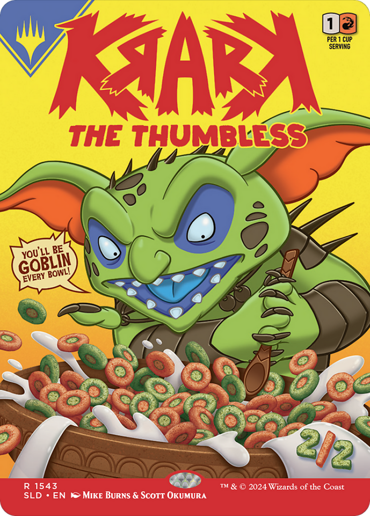 Krark, the Thumbless // Krark, the Thumbless (SLD-1543) - Secret Lair Drop - Premium MTG Single from Wizards of the Coast - Just $6.62! Shop now at Game Crave Tournament Store