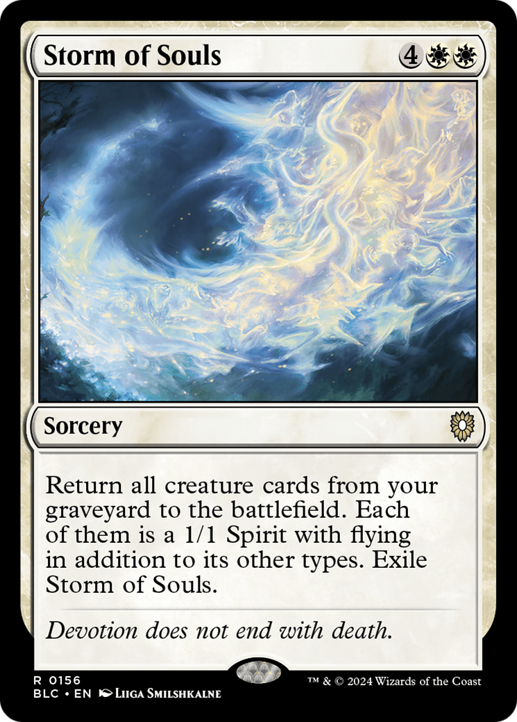 Storm of Souls (BLC-156) - Bloomburrow Commander - Premium MTG Single from Wizards of the Coast - Just $0.25! Shop now at Game Crave Tournament Store