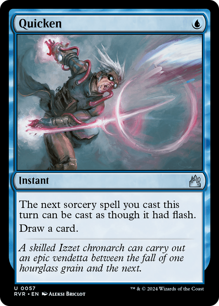 Quicken (RVR-057) - Ravnica Remastered - Premium MTG Single from Wizards of the Coast - Just $0.24! Shop now at Game Crave Tournament Store