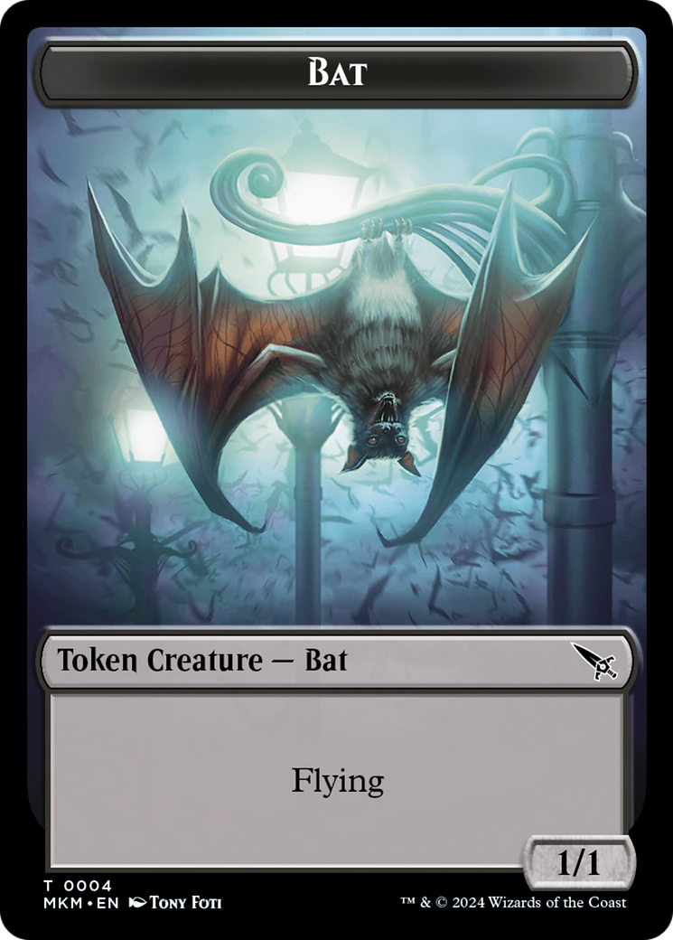 Bat (TMKM-004) - Murders at Karlov Manor Tokens - Premium MTG Single from Wizards of the Coast - Just $0! Shop now at Game Crave Tournament Store