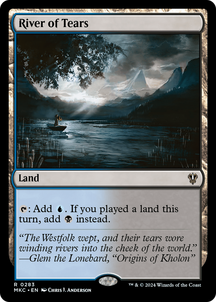 River of Tears (MKC-283) - Murders at Karlov Manor Commander - Premium MTG Single from Wizards of the Coast - Just $0.25! Shop now at Game Crave Tournament Store