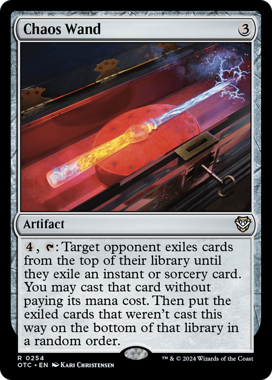 Chaos Wand (OTC-254) - Outlaws of Thunder Junction Commander - Premium MTG Single from Wizards of the Coast - Just $0.25! Shop now at Game Crave Tournament Store