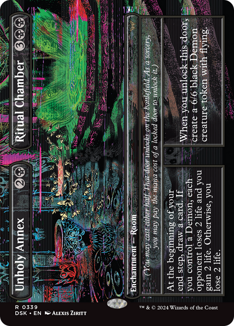 Unholy Annex // Ritual Chamber (DSK-339) - Duskmourn: House of Horror (Borderless) - Premium MTG Single from Wizards of the Coast - Just $2.21! Shop now at Game Crave Tournament Store