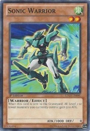 Sonic Warrior (LTGY-EN090) - Lord of the Tachyon Galaxy Unlimited - Premium Yugioh Single from Konami - Just $0.25! Shop now at Game Crave Tournament Store