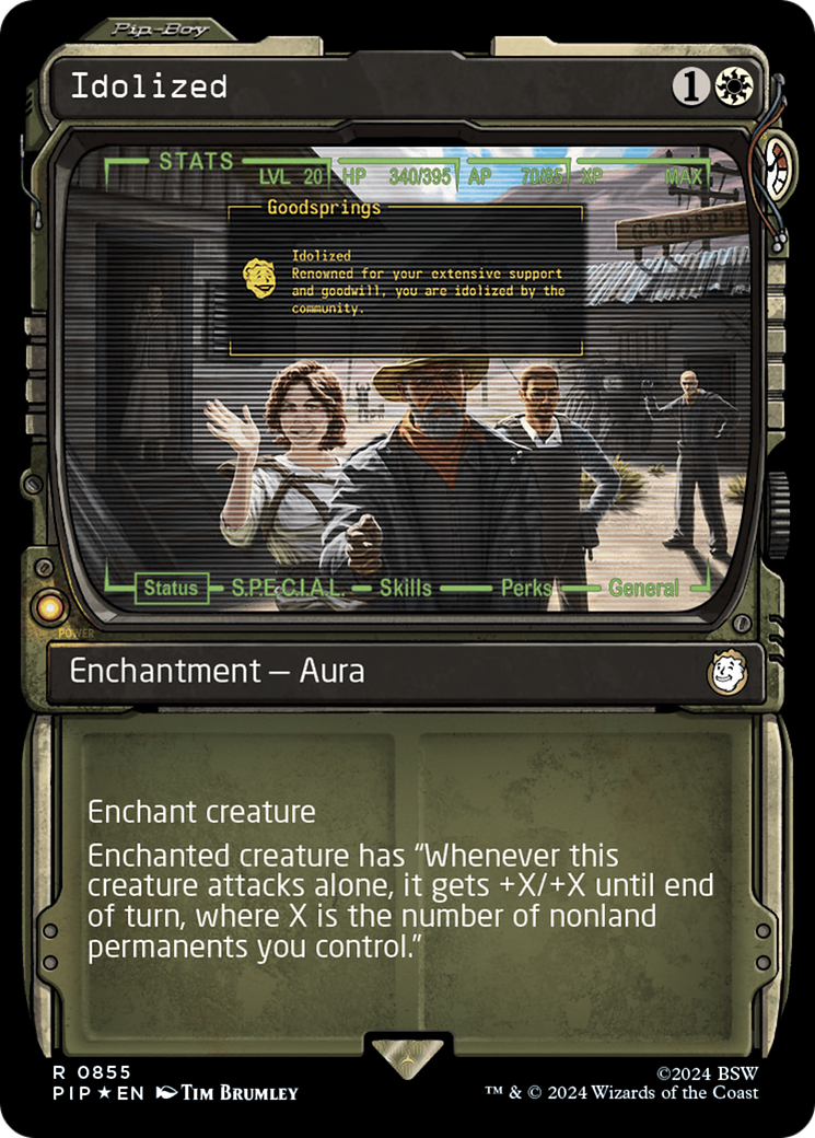 Idolized (PIP-855) - Fallout: (Showcase) Foil - Premium MTG Single from Wizards of the Coast - Just $13.78! Shop now at Game Crave Tournament Store