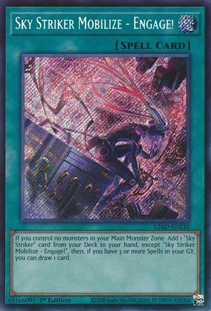 Sky Striker Mobilize - Engage! (Alternate Art) (Secret Rare) (L26D-ENS10) - Legendary Modern Decks 2026 1st Edition