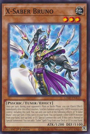 X-Saber Bruno (L26D-ENX15) - Legendary Modern Decks 2026 1st Edition