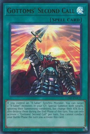 Gottoms' Second Call (Ultra Rare) (L26D-ENX19) - Legendary Modern Decks 2026 1st Edition