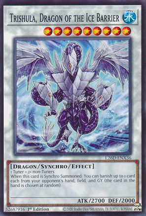 Trishula, Dragon of the Ice Barrier (L26D-ENX36) - Legendary Modern Decks 2026 1st Edition