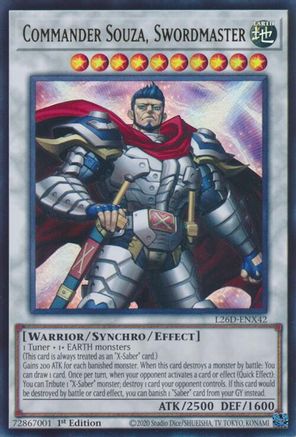 Commander Souza, Swordmaster (L26D-ENX42) - Legendary Modern Decks 2026 1st Edition