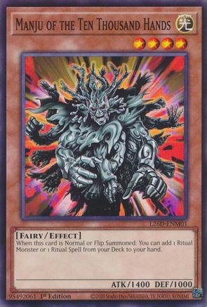 Manju of the Ten Thousand Hands (L26D-ENM01) - Legendary Modern Decks 2026 1st Edition