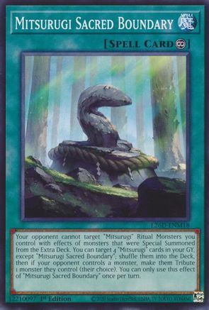 Mitsurugi Sacred Boundary (L26D-ENM18) - Legendary Modern Decks 2026 1st Edition