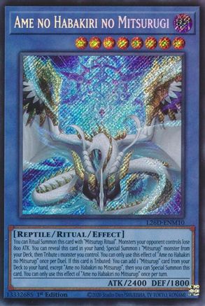 Ame no Habakiri no Mitsurugi (Secret Rare) (L26D-ENM10) - Legendary Modern Decks 2026 1st Edition