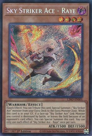 Sky Striker Ace - Raye (Alternate Art) (Secret Rare) (L26D-ENS01) - Legendary Modern Decks 2026 1st Edition