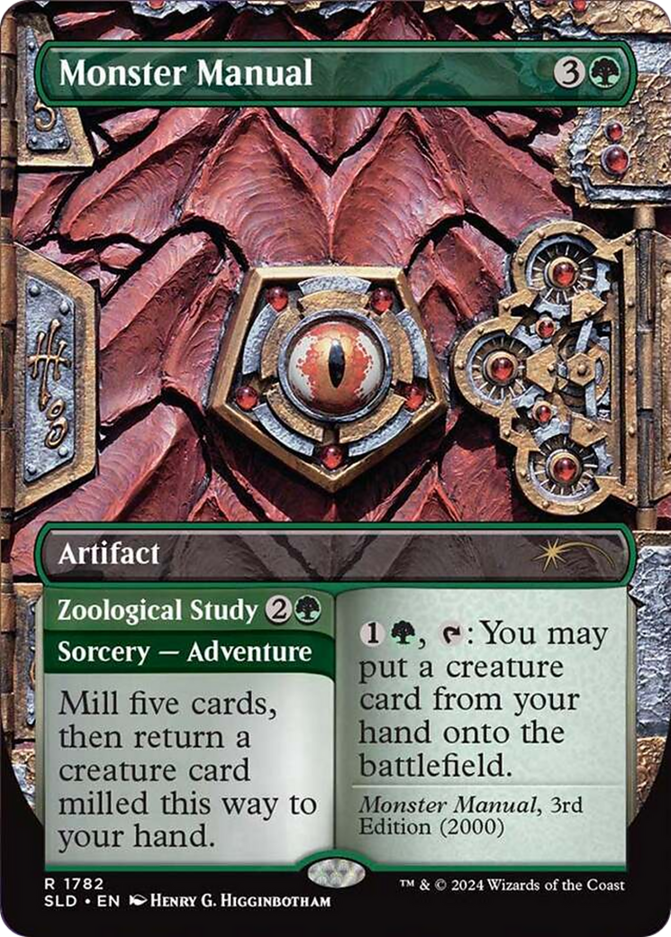 Monster Manual // Zoological Study (SLD-1782) - Secret Lair Drop (Borderless) - Premium MTG Single from Wizards of the Coast - Just $8.54! Shop now at Game Crave Tournament Store