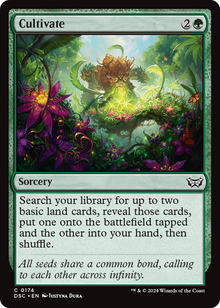 Cultivate (DSC-174) - Duskmourn: House of Horror Commander - Premium MTG Single from Wizards of the Coast - Just $0.48! Shop now at Game Crave Tournament Store