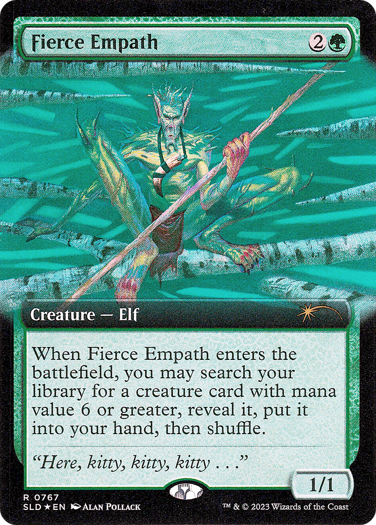 Fierce Empath (SLD-767) - Secret Lair Drop: (Extended Art) Foil - Premium MTG Single from Wizards of the Coast - Just $0.75! Shop now at Game Crave Tournament Store