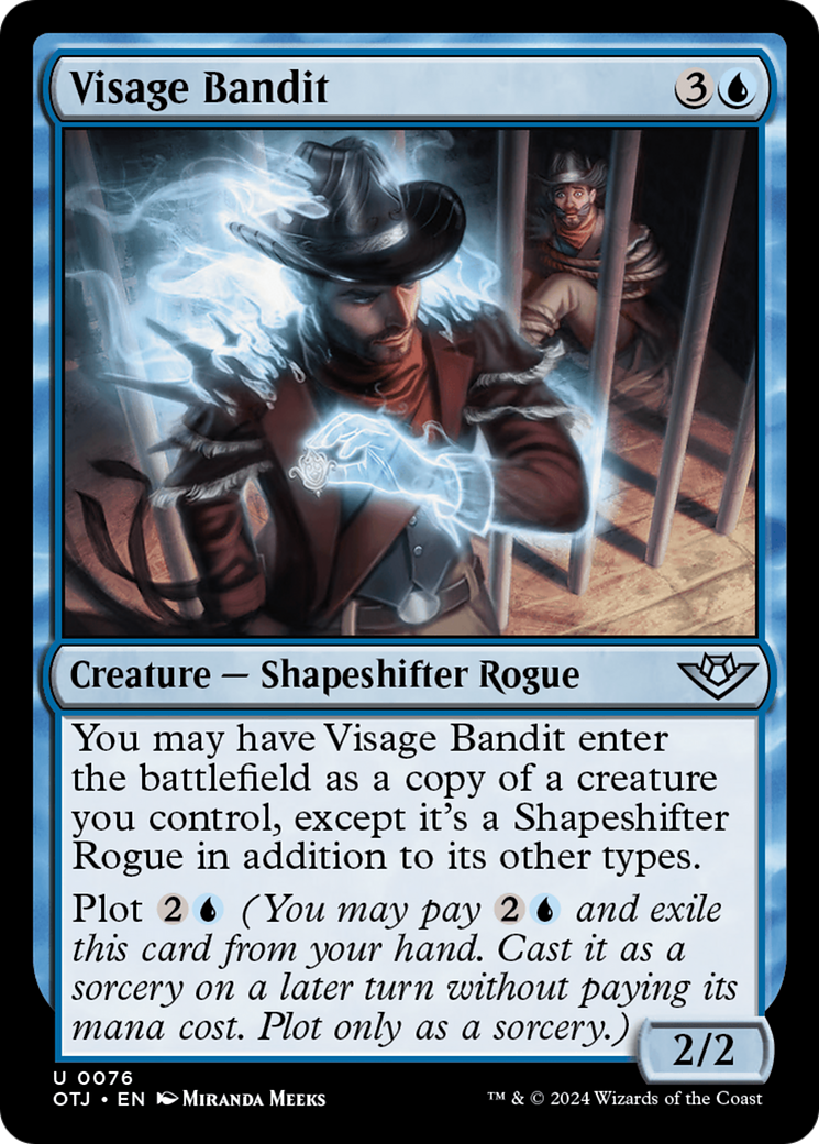 Visage Bandit (OTJ-076) - Outlaws of Thunder Junction - Premium MTG Single from Wizards of the Coast - Just $0.25! Shop now at Game Crave Tournament Store