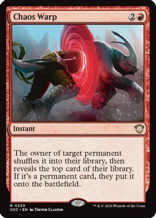 Chaos Warp (SOC-239) - Commander: Secrets of Strixhaven