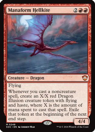 Manaform Hellkite (SOC-248) - Commander: Secrets of Strixhaven