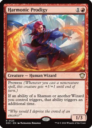 Harmonic Prodigy (SOC-123) - Commander: Secrets of Strixhaven