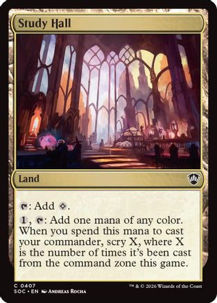 Study Hall (SOC-407) - Commander: Secrets of Strixhaven