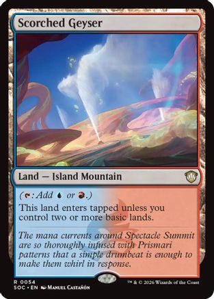 Scorched Geyser (SOC-054) - Commander: Secrets of Strixhaven