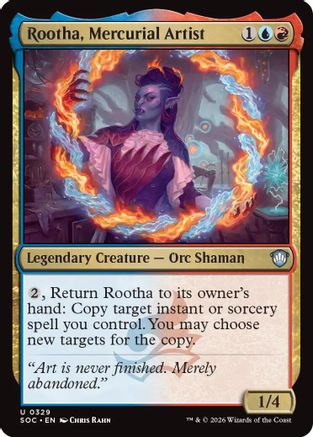 Rootha, Mercurial Artist (SOC-329) - Commander: Secrets of Strixhaven