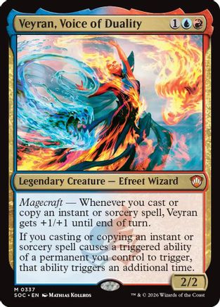 Veyran, Voice of Duality (SOC-337) - Commander: Secrets of Strixhaven