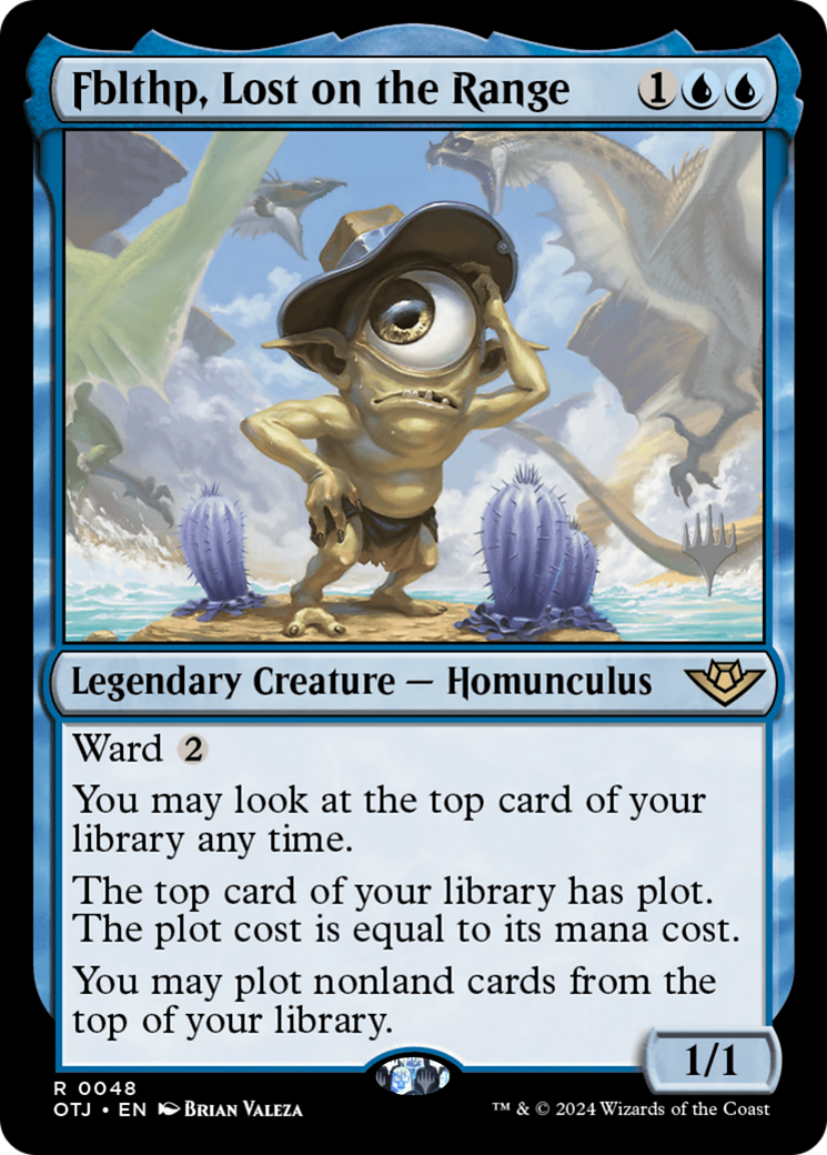 Fblthp, Lost on the Range (POTJ-48P) - Outlaws of Thunder Junction Promos - Premium MTG Single from Wizards of the Coast - Just $0.25! Shop now at Game Crave Tournament Store