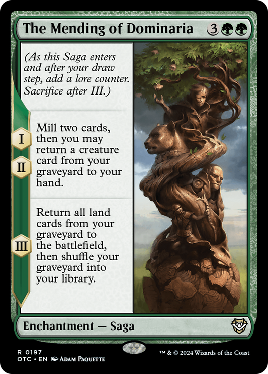 The Mending of Dominaria (OTC-197) - Outlaws of Thunder Junction Commander - Premium MTG Single from Wizards of the Coast - Just $0.25! Shop now at Game Crave Tournament Store
