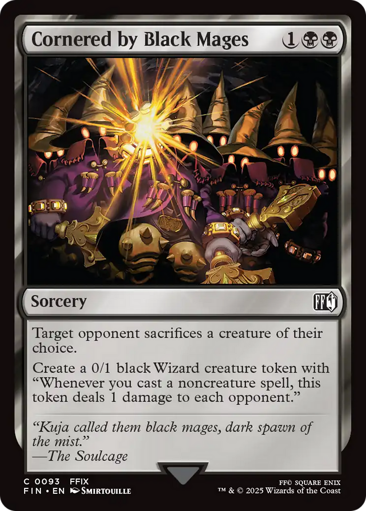 Cornered by Black Mages (FIN-093) - FINAL FANTASY Foil - Premium MTG Single from Wizards of the Coast - Just $0.09! Shop now at Game Crave Tournament Store