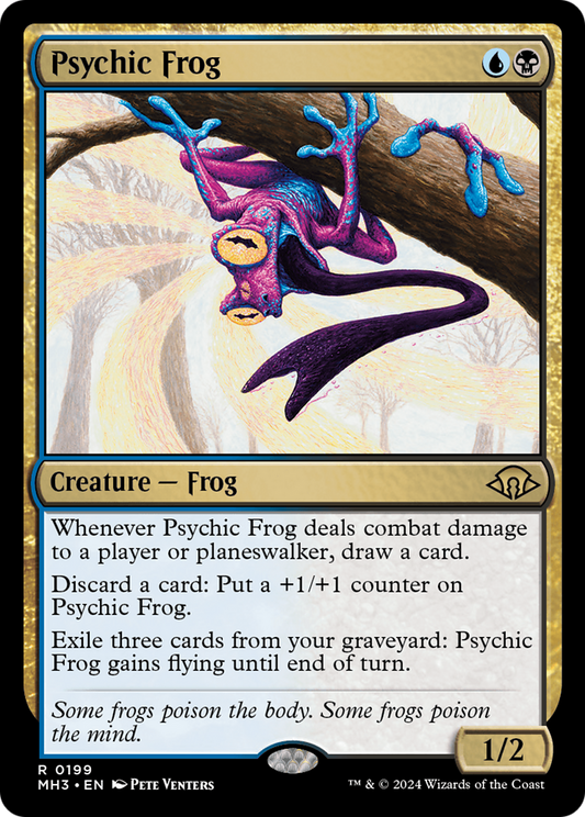 Psychic Frog (MH3-199) - Modern Horizons 3 - Premium MTG Single from Wizards of the Coast - Just $4.48! Shop now at Game Crave Tournament Store