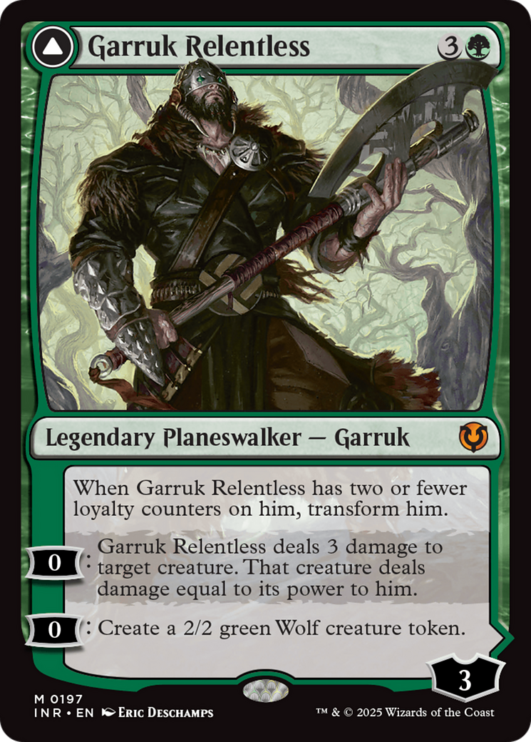 Garruk Relentless (-197) - Innistrad Remastered Foil - Premium MTG Single from Wizards of the Coast - Just $0.74! Shop now at Game Crave Tournament Store
