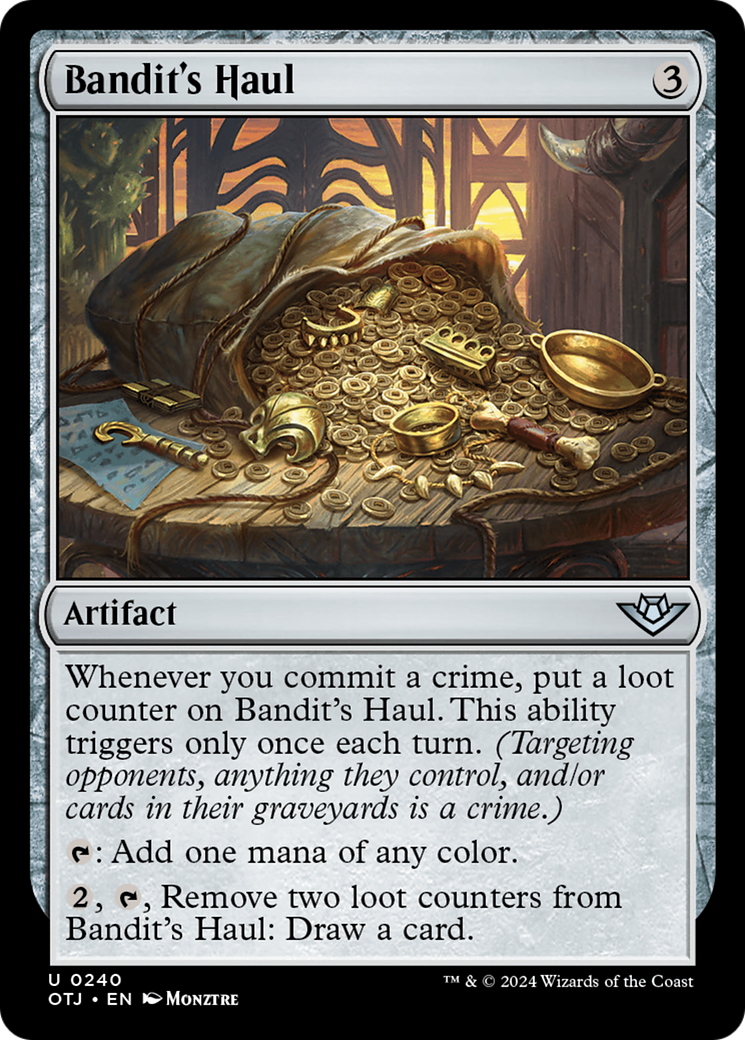 Bandit's Haul (OTJ-240) - Outlaws of Thunder Junction Foil - Premium MTG Single from Wizards of the Coast - Just $0.25! Shop now at Game Crave Tournament Store