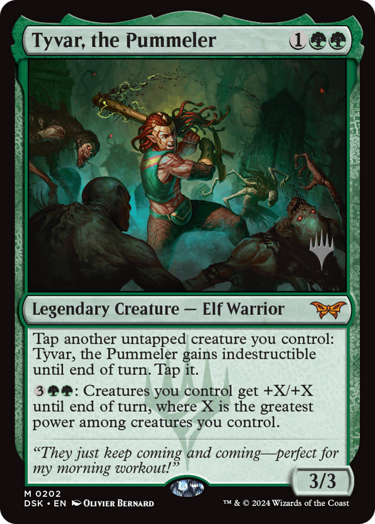 Tyvar, the Pummeler (PDSK-202P) - Duskmourn: House of Horror Promos - Premium MTG Single from Wizards of the Coast - Just $2.93! Shop now at Game Crave Tournament Store