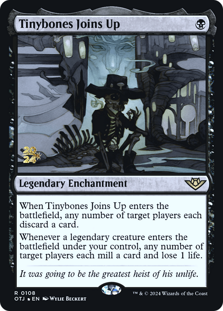 Tinybones Joins Up (POTJ-108S) - Outlaws of Thunder Junction Promos Foil - Premium MTG Single from Wizards of the Coast - Just $1.52! Shop now at Game Crave Tournament Store