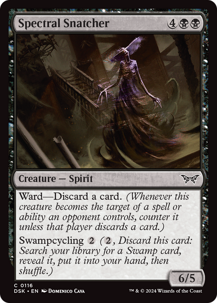Spectral Snatcher (DSK-116) - Duskmourn: House of Horror Foil - Premium MTG Single from Wizards of the Coast - Just $0.25! Shop now at Game Crave Tournament Store