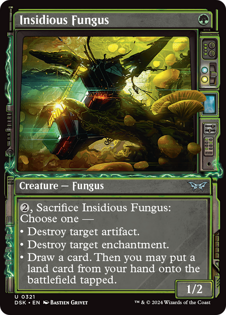 Insidious Fungus (DSK-321) - Duskmourn: House of Horror: (Showcase) Foil - Premium MTG Single from Wizards of the Coast - Just $0.26! Shop now at Game Crave Tournament Store