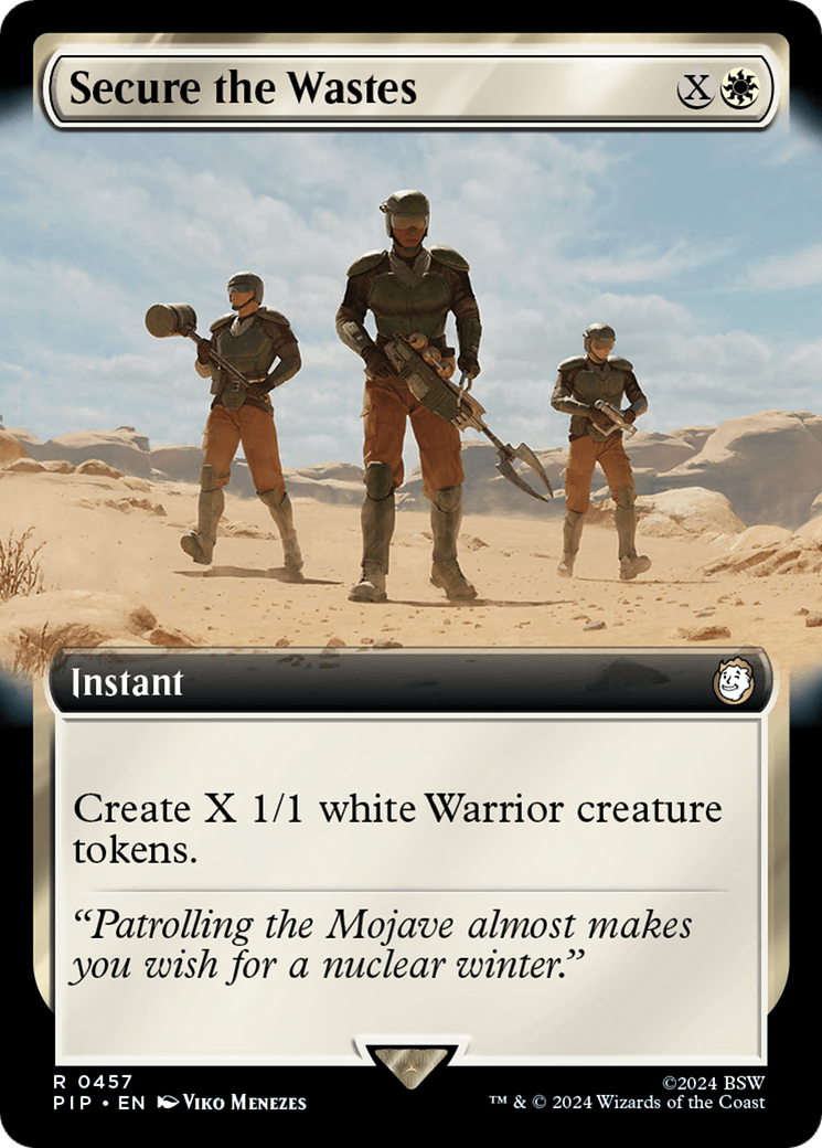 Secure the Wastes (PIP-457) - Fallout: (Extended Art) Foil - Premium MTG Single from Wizards of the Coast - Just $1.62! Shop now at Game Crave Tournament Store