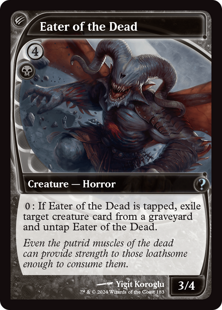 Eater of the Dead (MB2-183) - Mystery Booster 2 - Premium MTG Single from Wizards of the Coast - Just $1.07! Shop now at Game Crave Tournament Store