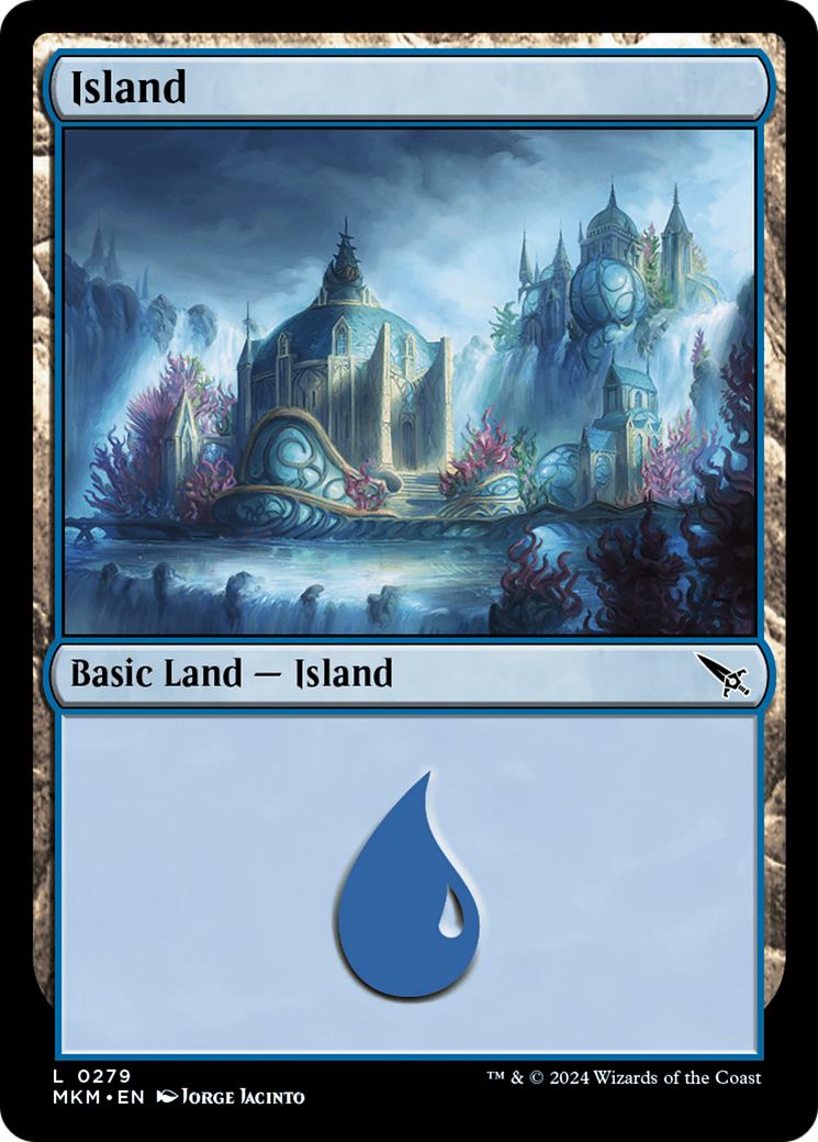 Island (MKM-279) - Murders at Karlov Manor - Premium MTG Single from Wizards of the Coast - Just $0.24! Shop now at Game Crave Tournament Store