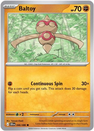 Baltoy 46 - ME04 Chaos Rising Reverse Holofoil