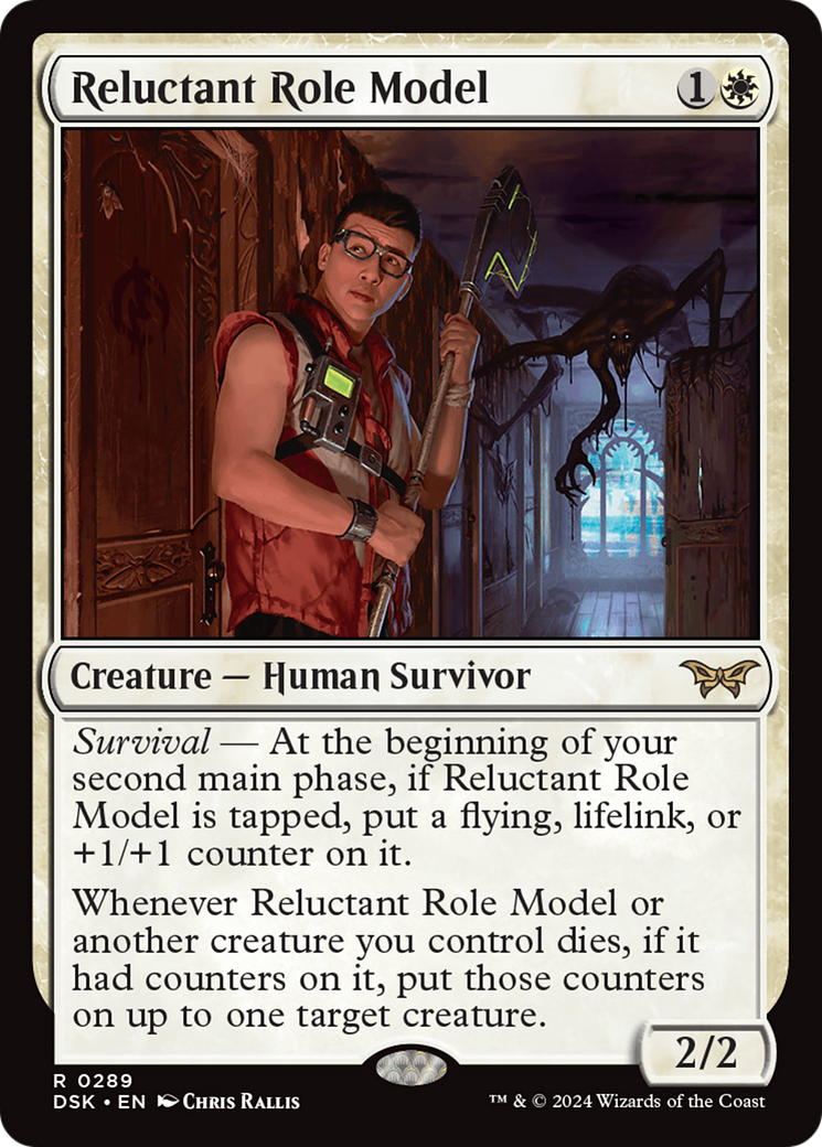 Reluctant Role Model (DSK-289) - Duskmourn: House of Horror Foil - Premium MTG Single from Wizards of the Coast - Just $0.36! Shop now at Game Crave Tournament Store