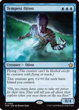 Tempest Djinn (0749) (FDN-749) - Foundations