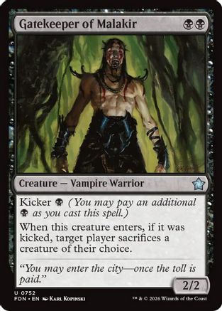 Gatekeeper of Malakir (0752) (FDN-752) - Foundations
