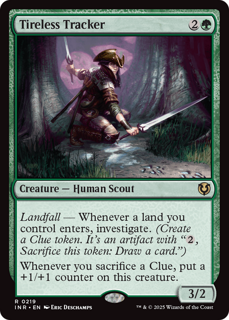 Tireless Tracker (-219) - Innistrad Remastered Foil - Premium MTG Single from Wizards of the Coast - Just $0.38! Shop now at Game Crave Tournament Store