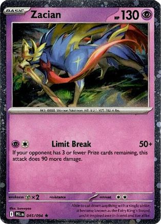 Zacian - 045/094 (Cosmos Holo) 45 - Blister Exclusives Holofoil