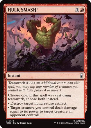 HULK SMASH! (MSH-135) - Marvel Super Heroes