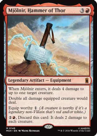 Mjolnir, Hammer of Thor (MSH-146) - Marvel Super Heroes
